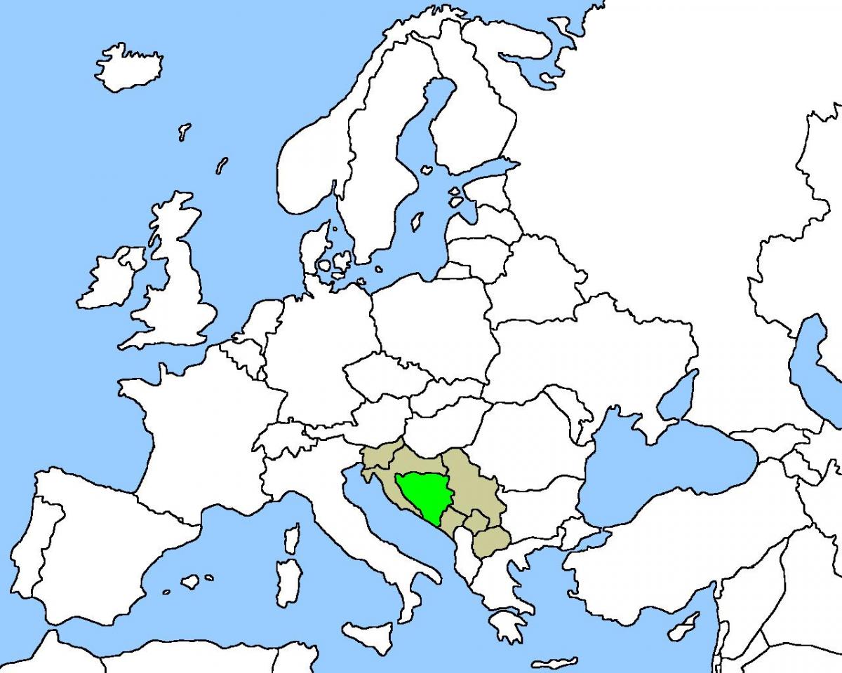 Mapa ng mga lokasyon sa Bosnia 