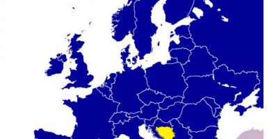 Mapa ng Bosnia at Herzegovina europa