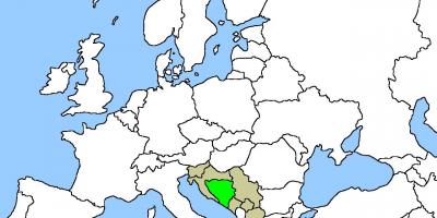 Mapa ng mga lokasyon sa Bosnia 